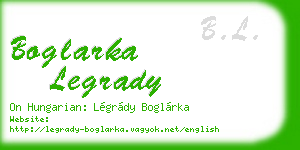 boglarka legrady business card